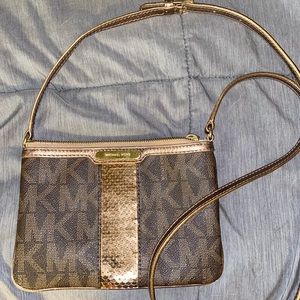 MICHAEL Michael Kors Sequin Monogram Crossbody Bag with Adjustable Strap